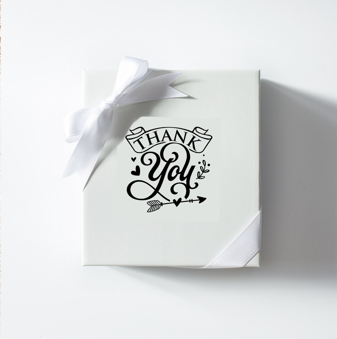 Thank You Gift Box with Label Favor Event Party Weddings Etsy