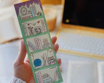 Pisces Zodiac Bookshelf Bookmark! Astrology Gifts | Star Sign Bookmark Art) - britishbookart