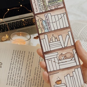 Bookshelf Tracker Bookmark Book Tracker Bookmark image 2