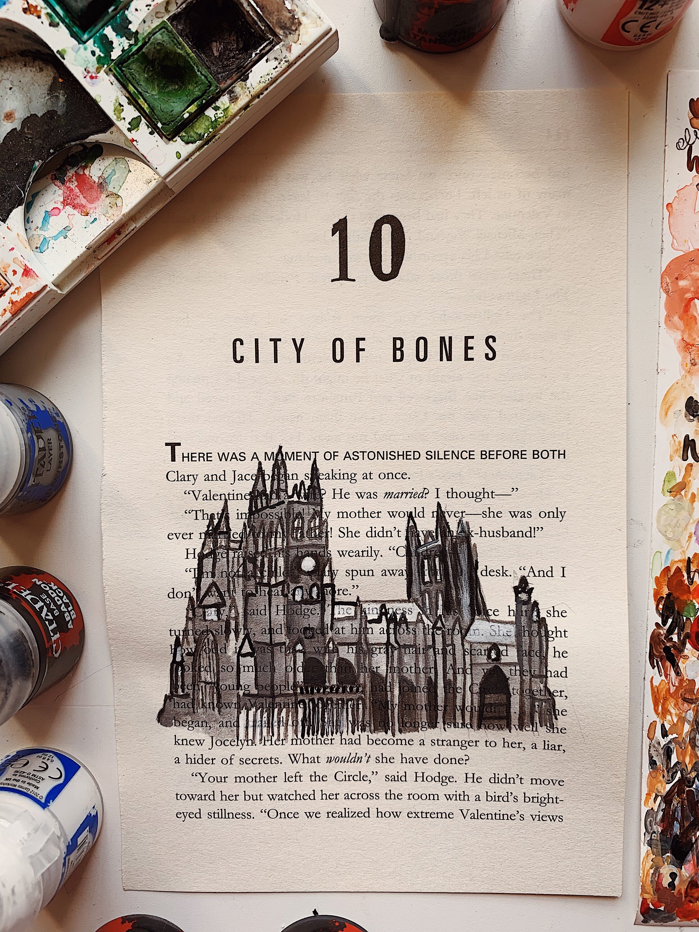 City of Bones Inspired 'The New York Institute' Book Page Pai…