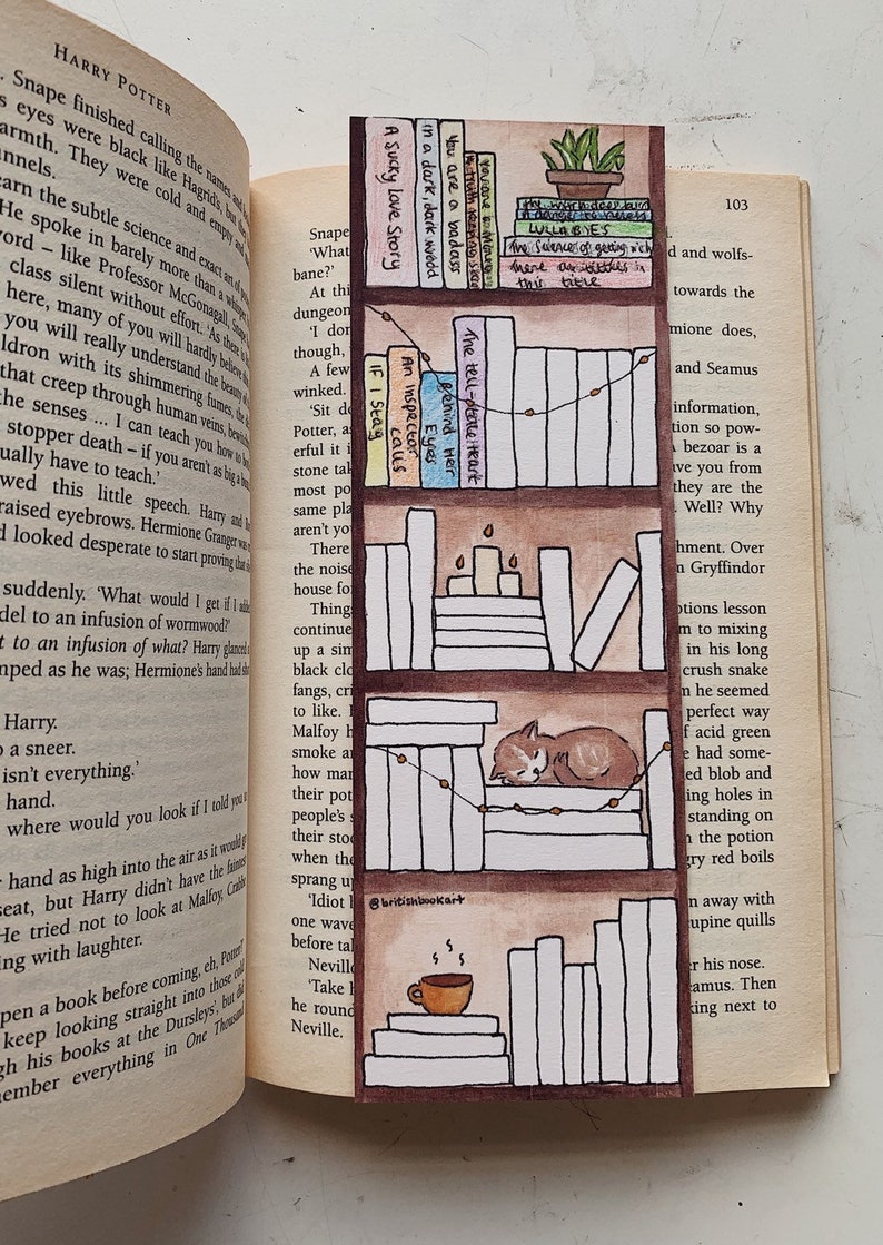 Bookshelf Tracker Bookmark Book Tracker Bookmark image 4