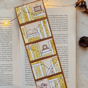 2024 Bookshelf Tracker Bookmark DOUBLE-SIDED Book Tracker Bookmark 100 spines image 6