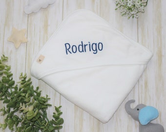 Embroidered Cotton Hooded Baby Towel - Monogrammed Baby Towel- Newborn Gift - New Baby Gift - Personalized Towel -Baby Shower Gift