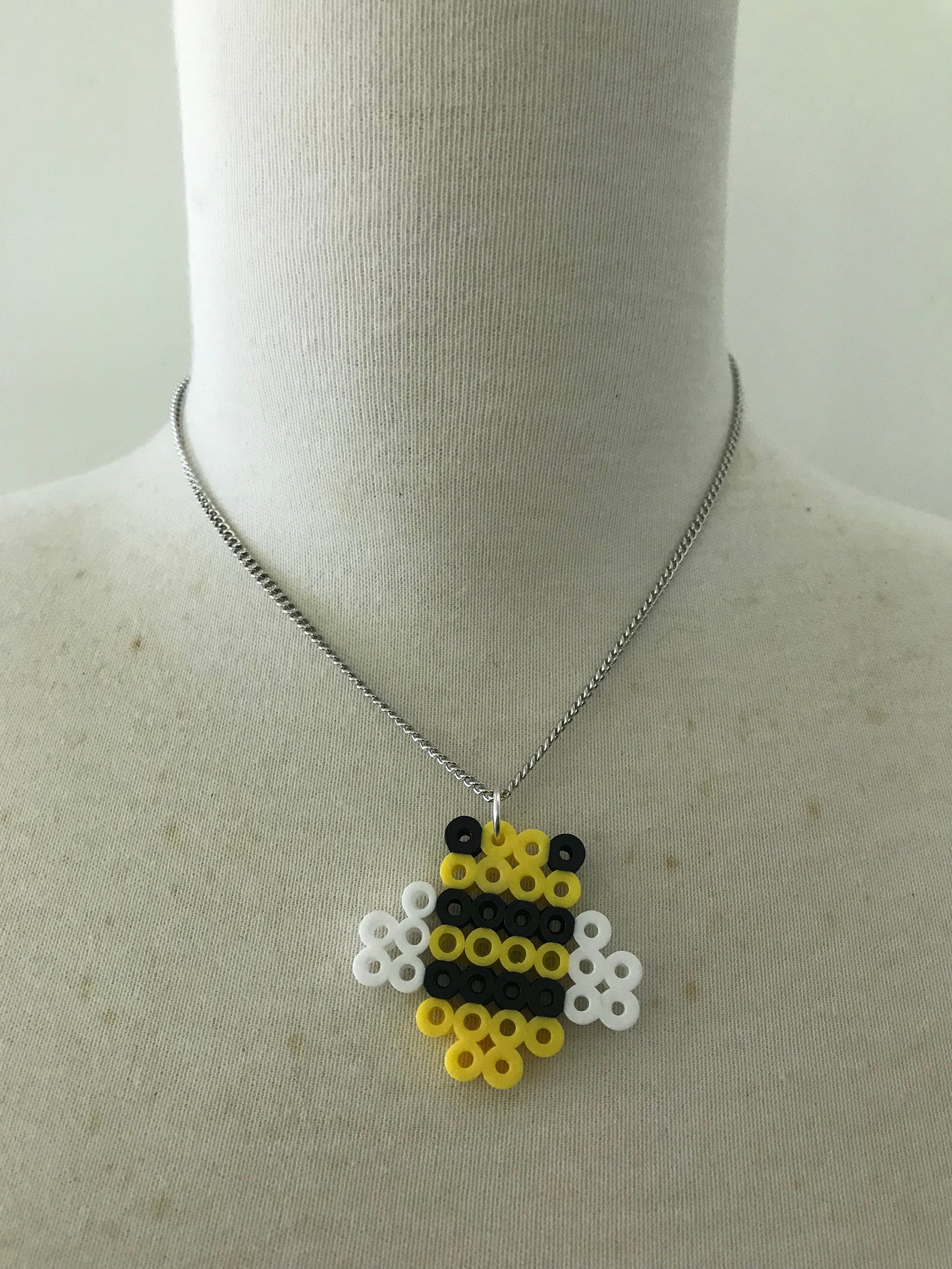 Bee Perler / Hamma / Melty Bead Necklace Etsy
