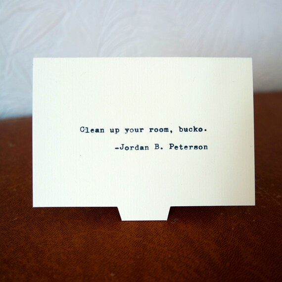 Jordan B Peterson Clean Up Your Room Bucko Quote Magnet