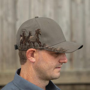 Embroidered Mustang Cap Camo Ball Caps with Horse Embroidery Great Gifts for Horse Lovers