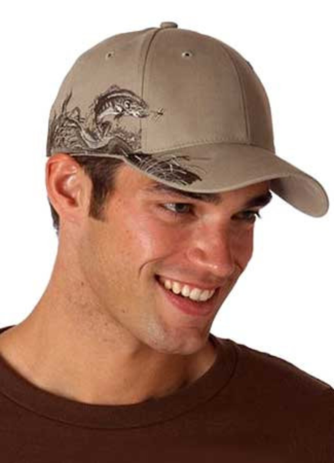 Embroidered Trout Fishing Cap Trout Baseball Cap Trout Hat Embroidered