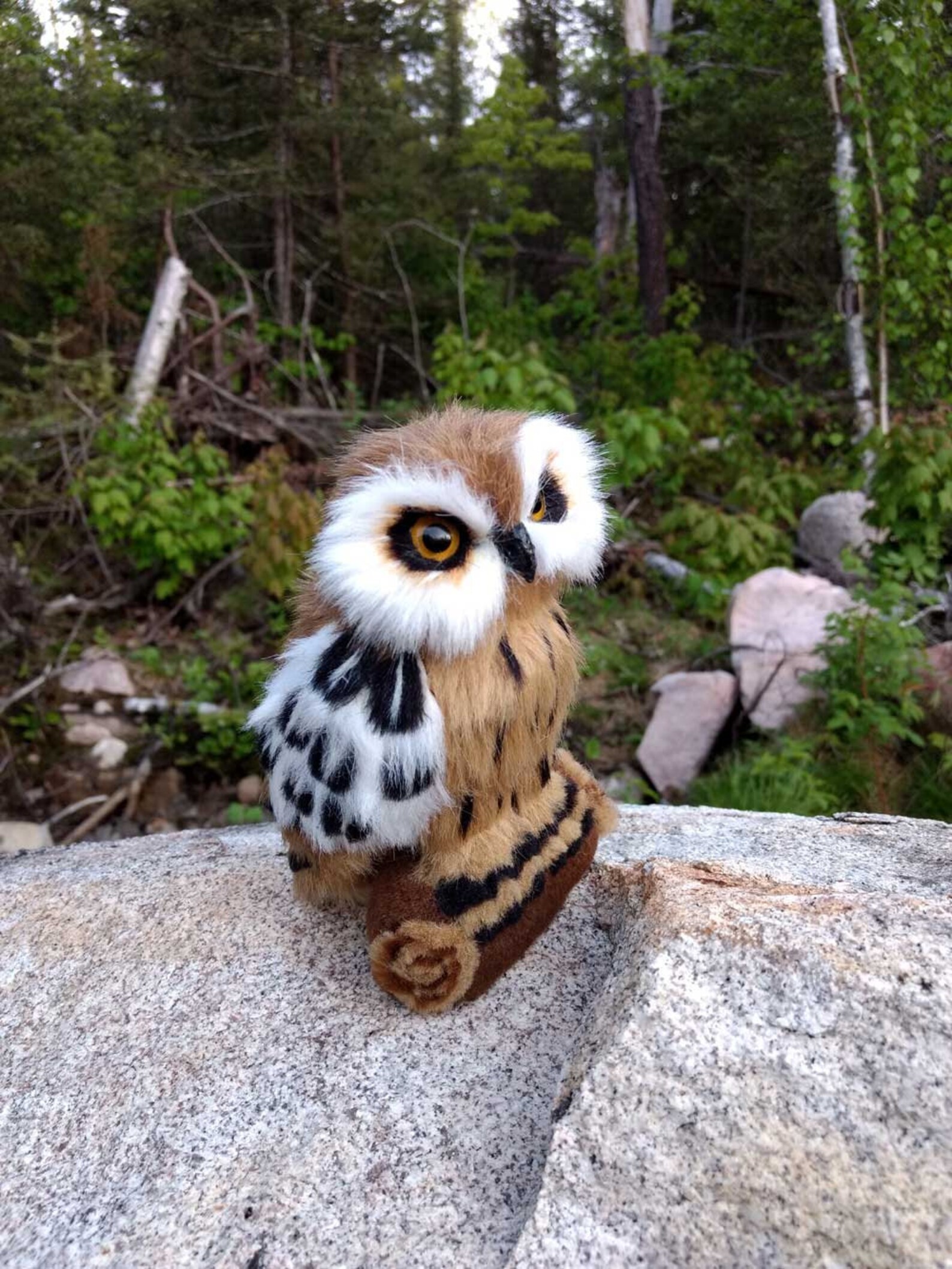 Handmade Owl Replica made with synthetic fur Realistic Owl Etsy