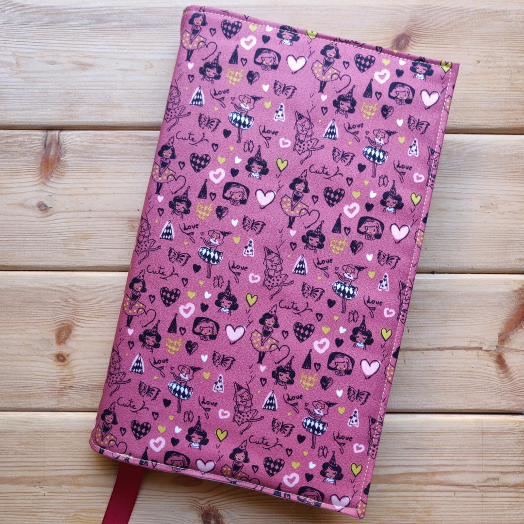 Wrap Around Book Cover / Fabric Dust Jackets Fabric Book Cover