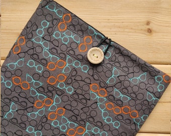Funda Literaria Gafas / Funda Libro acolchada / Accesorios de Libro para amantes de los libros