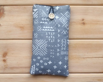 Para Fairphone 5 / 4 / 3+ / 3 / 2 CAPA DE TECIDO DE ALGODÃO e Jeans / botão