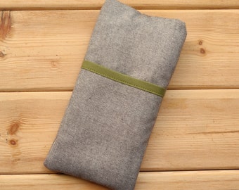 Capa para celular com tela de algodão para Samsung S24 / S24 Ultra / S23 Ultra / S22 / A54 com tela marrom