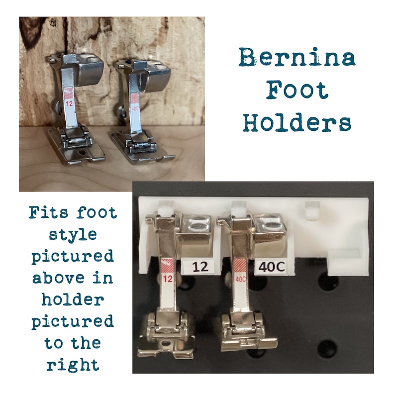 Custom Made Holders for Bernina Feet Attach to Pegboard Etsy