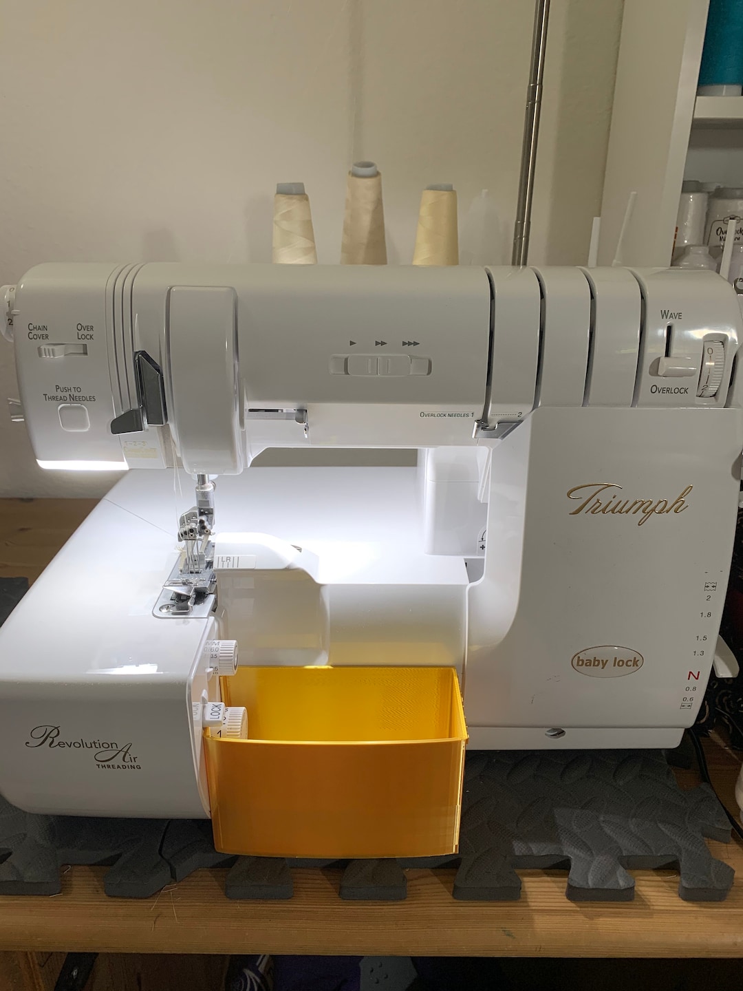 Custom Made GOLD Trim Bin Scrap Catcher for Babylock Triumph Etsy Canada