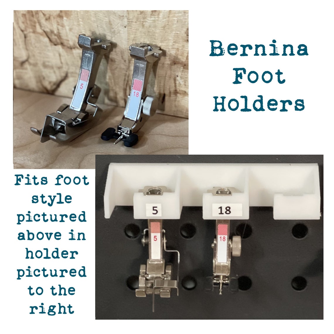 Custom Made Holders for Bernina Feet Attach to Pegboard Etsy UK