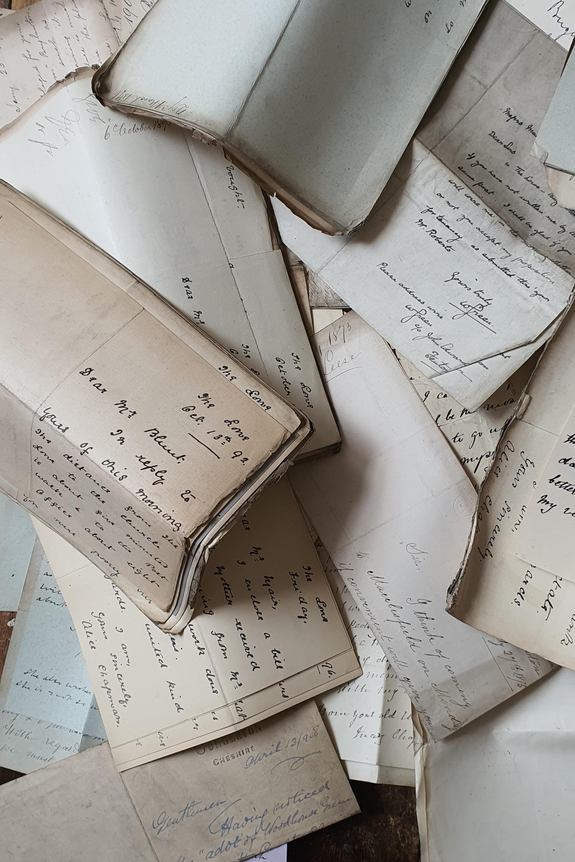 Antique Handwritten Letters, Victorian Ephemera, Journal Supplies (10 ...