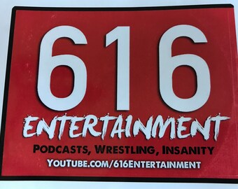 616Entertainment Logo Sticker