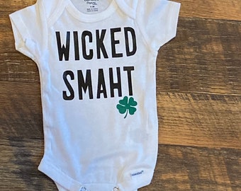Funny Baby T-Shirt Boston Toddler Tee Shirt MA Baseball Font