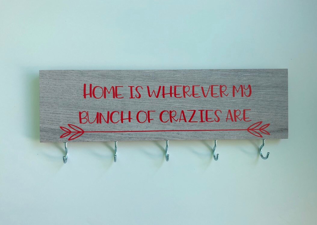 Funny quote key holder. Family key holder Etsy
