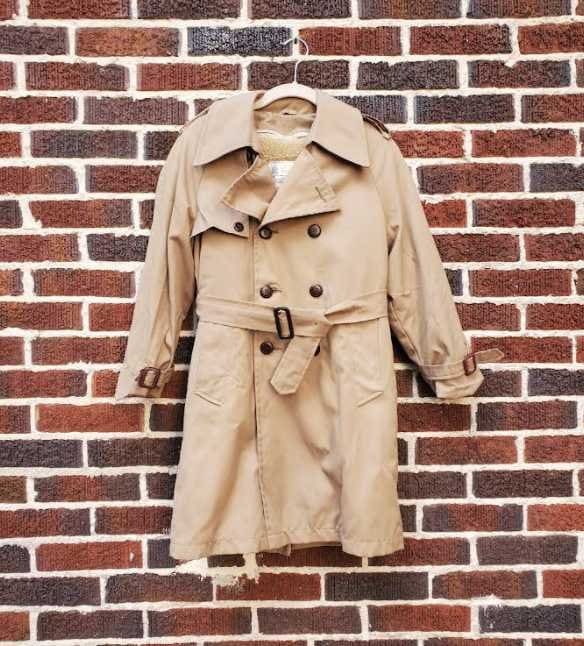 Vintage 80S Kids 12 London Fog Lined Trench Coat Etsy