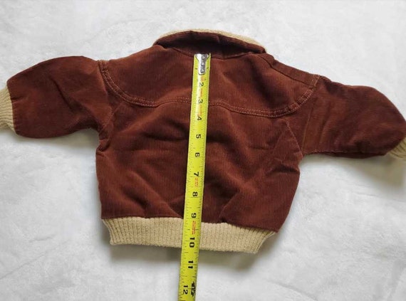 Vintage 80s baby 12 months Carters corduroy sherp… - image 8