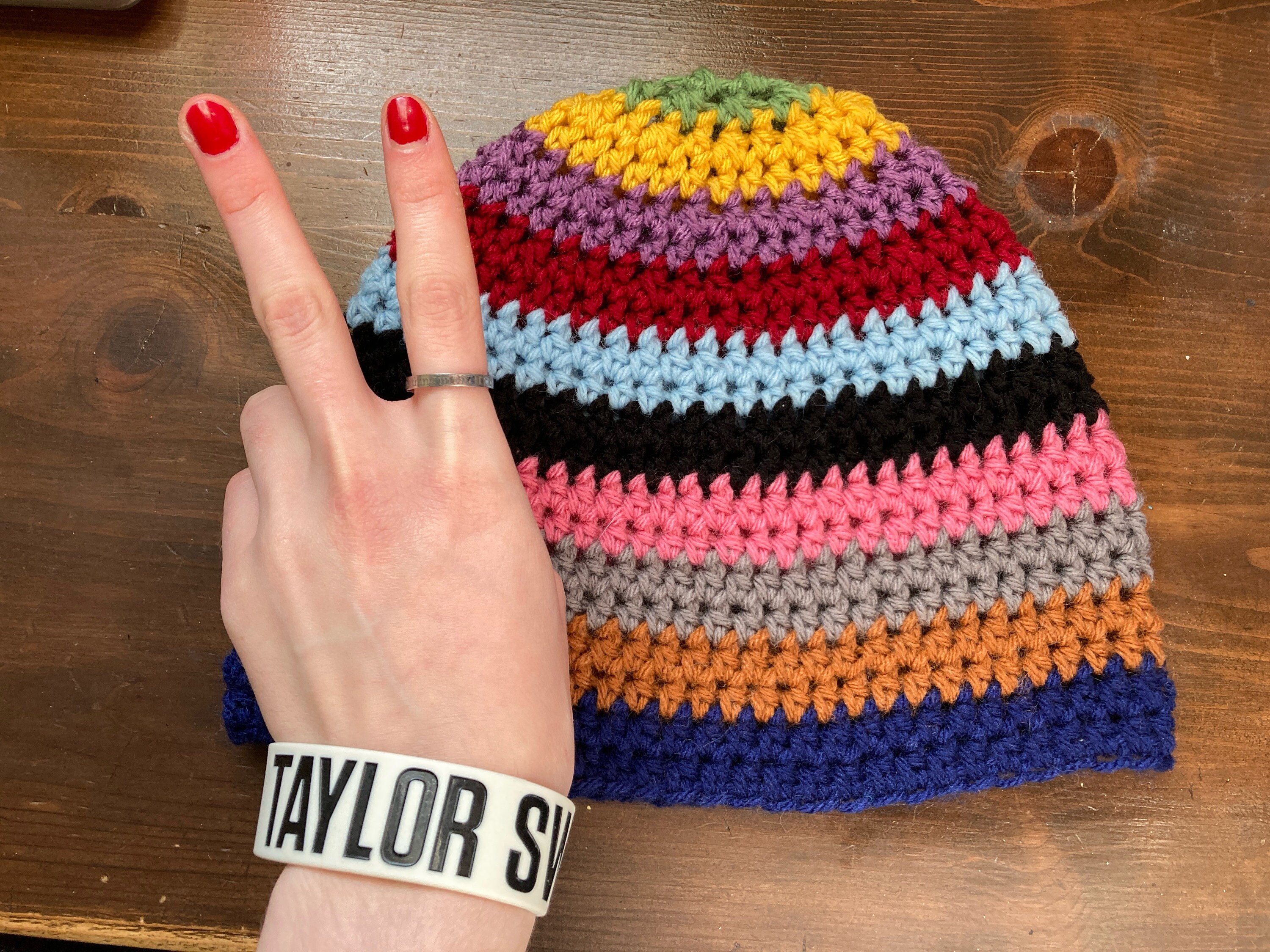 TAYLOR SWIFT BEANIE || Crochet Hat *eras Tour Inspired  display picture 2