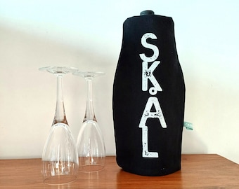 Bottle cooler for wine / Skal Prost / Garden party / Bottle cooler table / Bottler Cooler / Champagne cooler / Drinks cooler / Skol / S K O L
