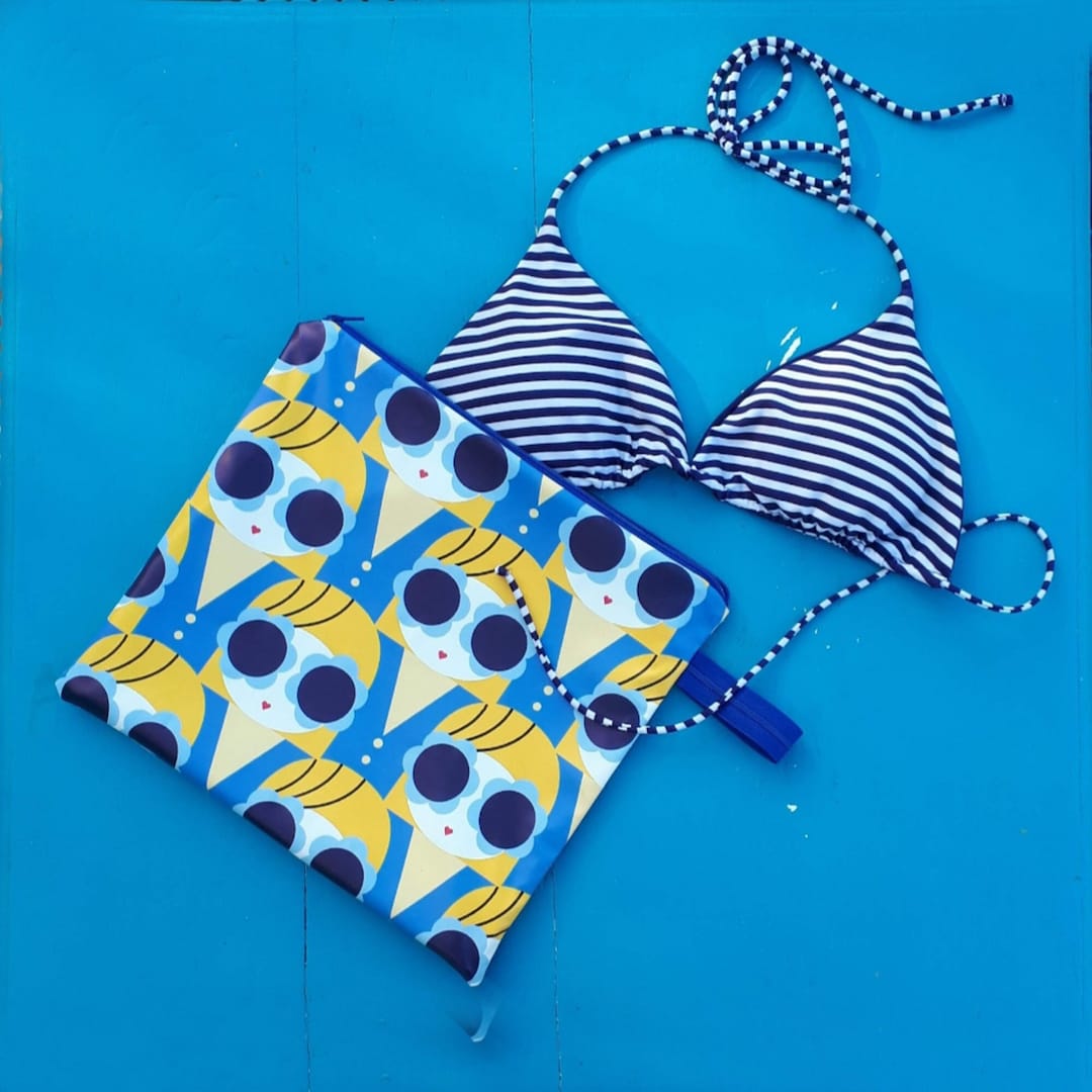 Wet Bag Bikini Bag for Swimming Suits / Wet Bag / Waterproof Bikini Bag / Bag for Wet Swimming