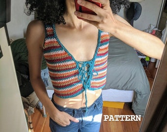 Kahumana Tank Top Crochet Pattern | Easy Crochet Crop Top Pattern