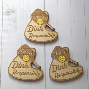 Pickleball Dink Responsibly Magnet