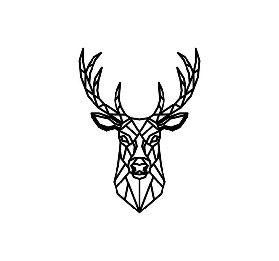 Geometric Deer | Etsy