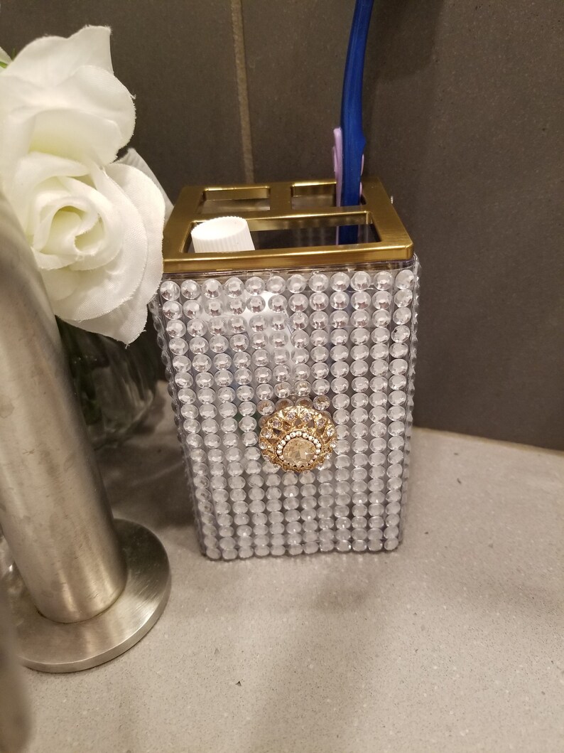 Enchanted Bling Bathroom Accessories Etsy