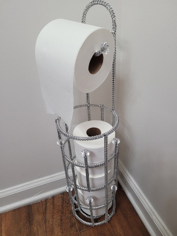 Toilet Paper Holder Stand, Bathroom Toilet Tissue Paper Roll