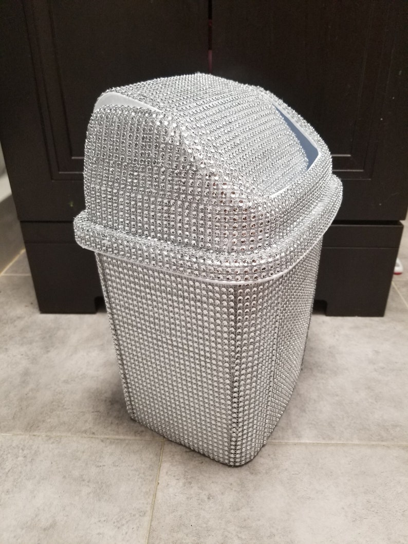 True Glam Life Waste Baskets Bathroom Waste Baskets Powder Etsy