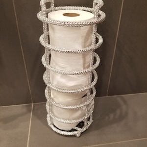 All That Bling Toilet Tissue Stacking Stand| Bathroom Decor| Toilet Tissue Storage| Toliet Tissue Stand| Please Refer to Measurements