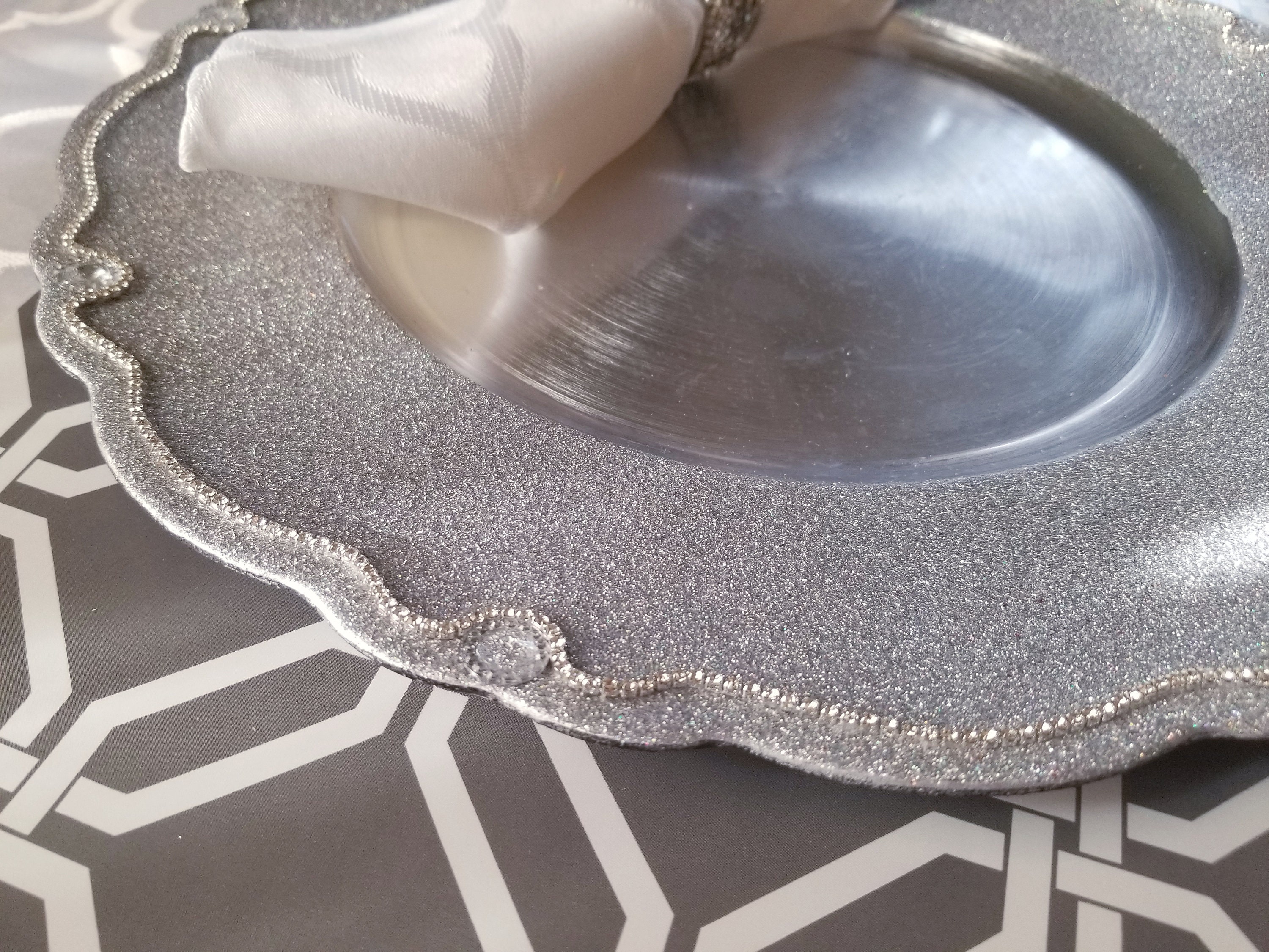 Cargadores de comedor decorativos de elegancia victoriana | Etsy