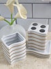 Wave of Crystal Diamonds Bathroom Accessories, Toothbrush Holders, Makeup Tumblers, Soap Dishes for Bathrooms 