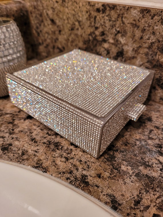 Crystal Stackable Makeup Storage Drawer, Bling Jewelry Box