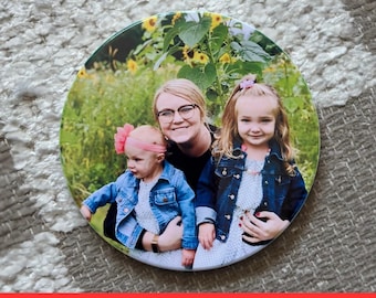 Custom Photo Ceramic Coasters | Set of 2 Personalized Drinkware