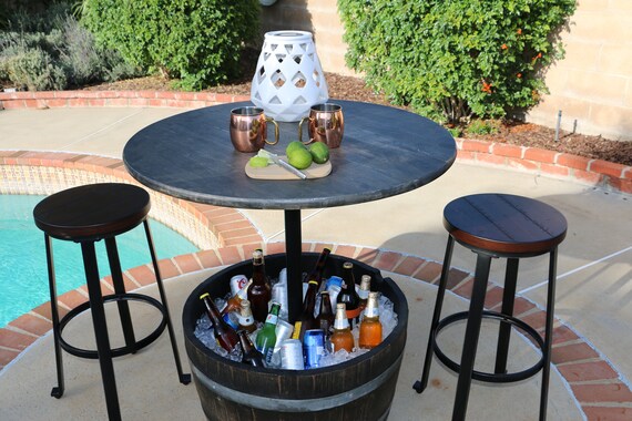 Boozebarrel Patio Table Pub Table Hightop Table Etsy