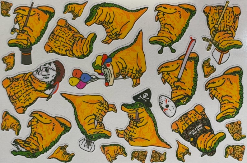 Chubby Alligator Sticker Sheet - Etsy