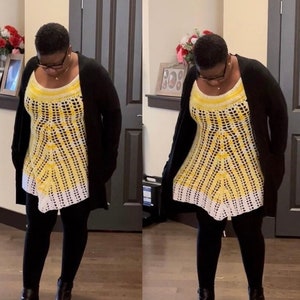 Crochet A line topper (long)