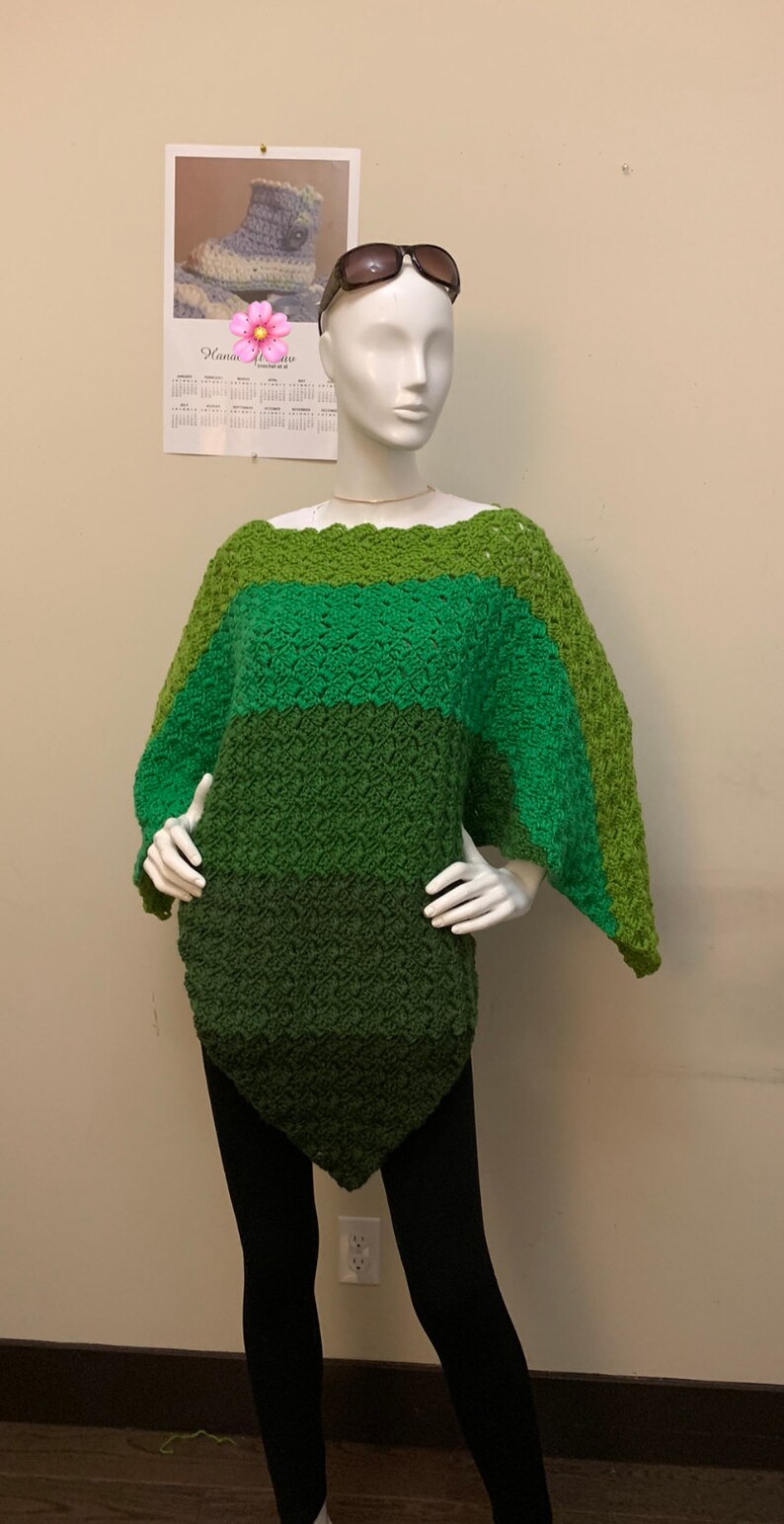 Crochet C2C Gradient Poncho
