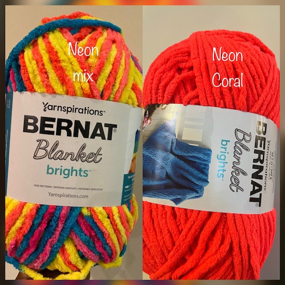Bernat Blanket Brights Big Ball Yarn-Blue Flash
