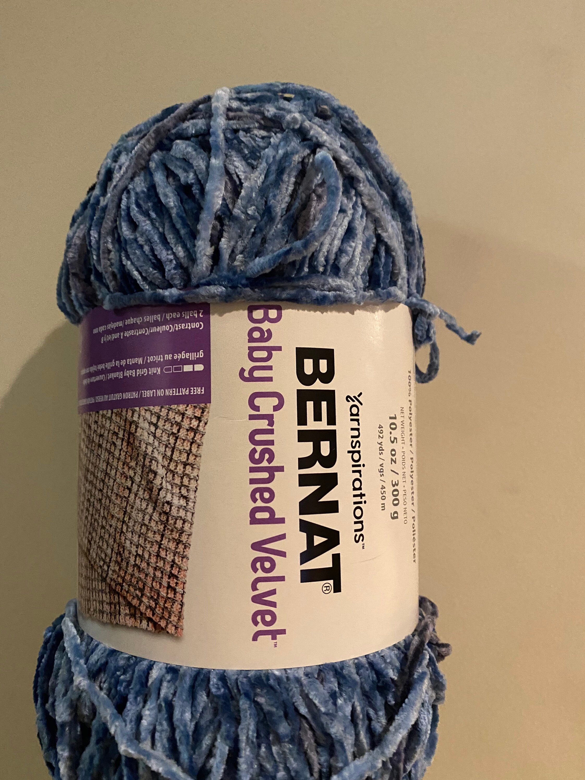 Bernat Baby Crushed Velvet Yarn 300g Etsy Canada