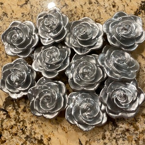 4 set Ashland Rose Shaped Floating Candles