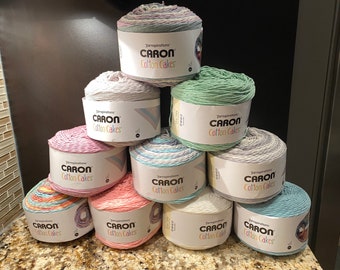 Caron Cotton Cakes Aran 100g Knitting Crochet Yarn Cotton, Acrylic -   Finland