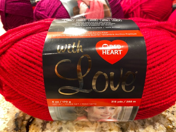 Red heart with love yarn online