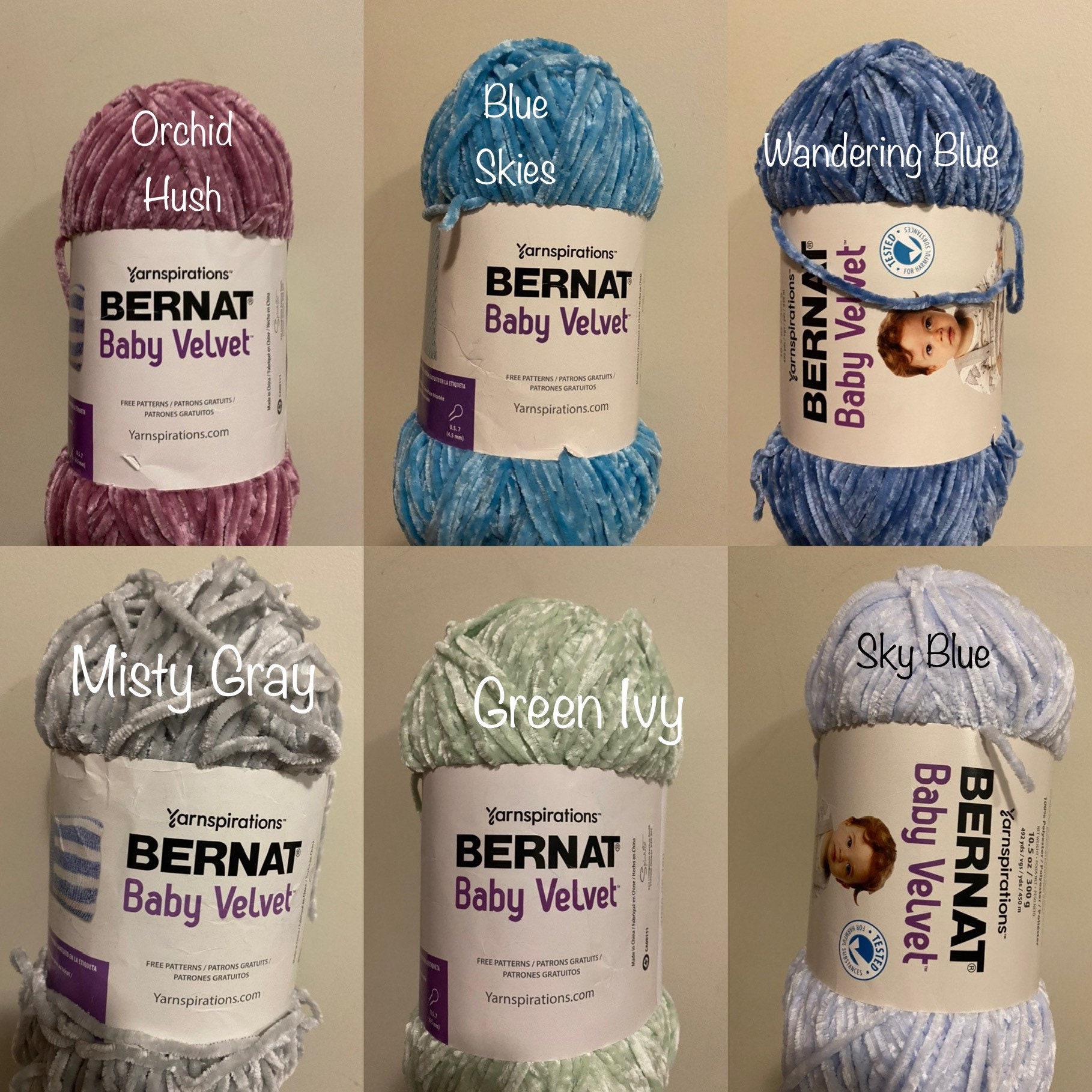 Bernat Baby Velvet Big Ball Yarn-Orchid Hush