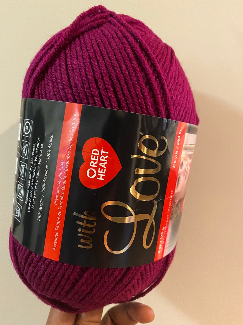 Red Heart With Love Yarn 170 g/4.5 oz Etsy